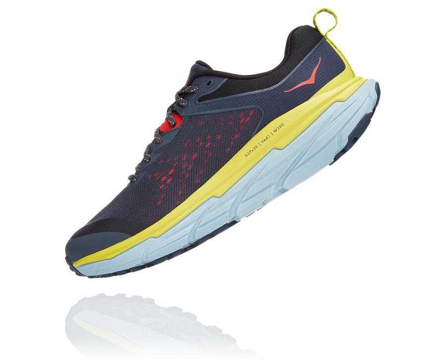 Hoka One One Mens Trail Shoes - Challenger ATR 6 - Blue - RGVA75341